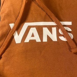 Rust Vans cropped hoodie